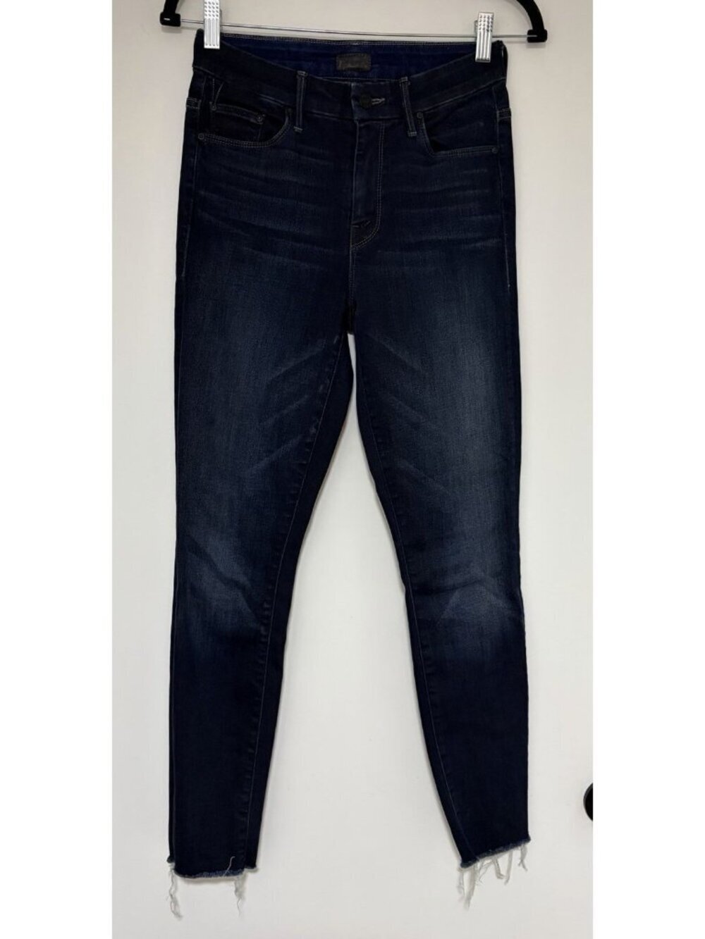 MOTHER High Waisted Looker Ankle Fray Women’s Jeans Size 25 Night Owl